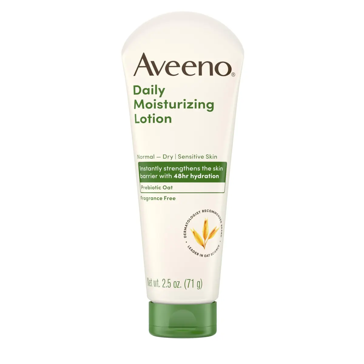 Aveeno Daily Moisturizing Fragrance-Free Body Lotion, 2.5 oz - main product image