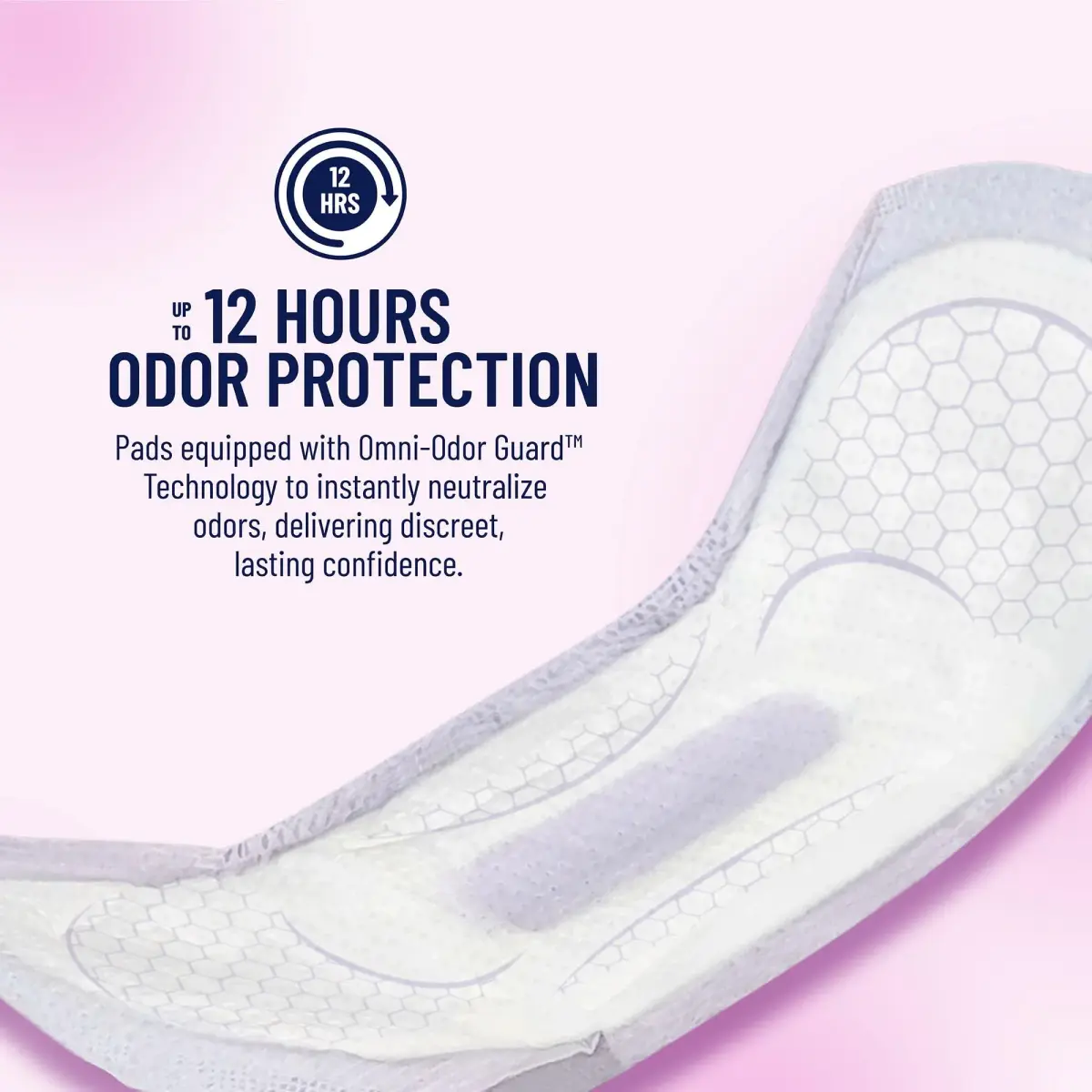Prevail Daily Pads for Bladder Leaks Moderate Absorbency 35.5 cm (14 in) | Discreet Protection for Women - view 6