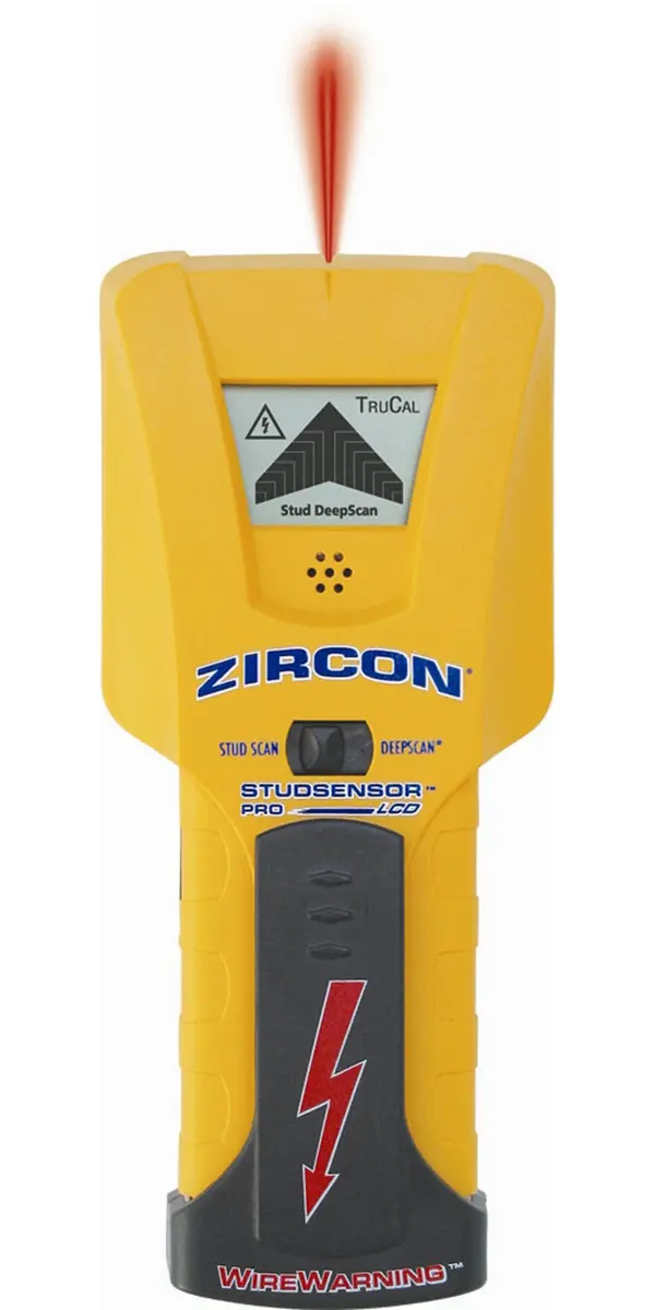 Zircon StudSensor Pro LCD Deep-Scanning Stud Finder with How-To Guide | Locates Wood & Metal Studs Up to 1-1/2-Inch Deep - main product image