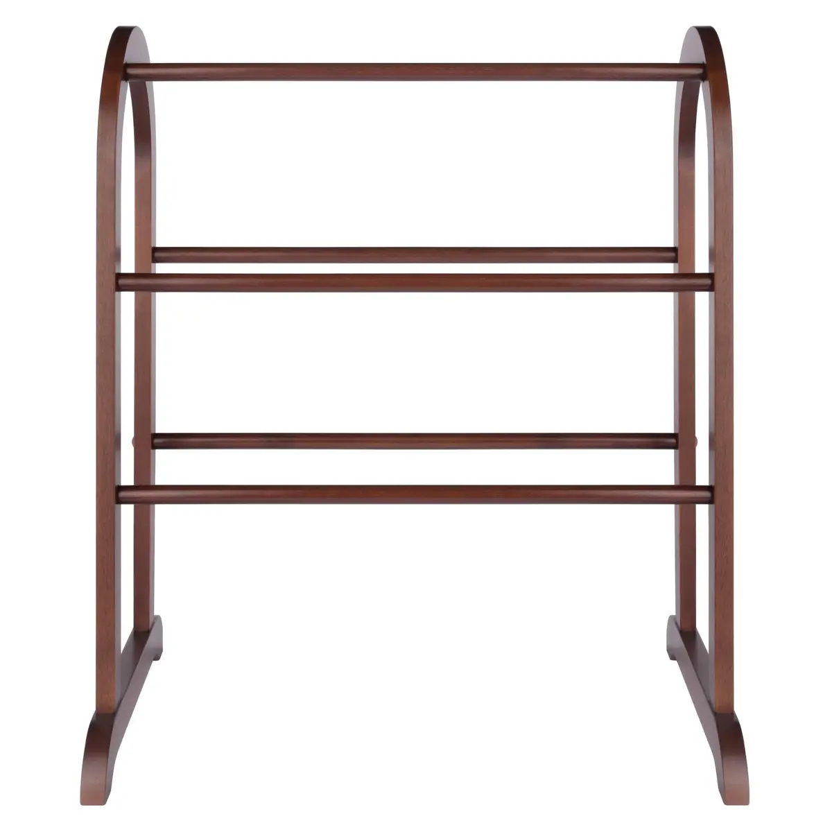 Winsome Eleanor Quilt Rack with 6 Rungs, Antique Walnut 76.2 cm (30 in) H | Freestanding Blanket Organizer - view 6