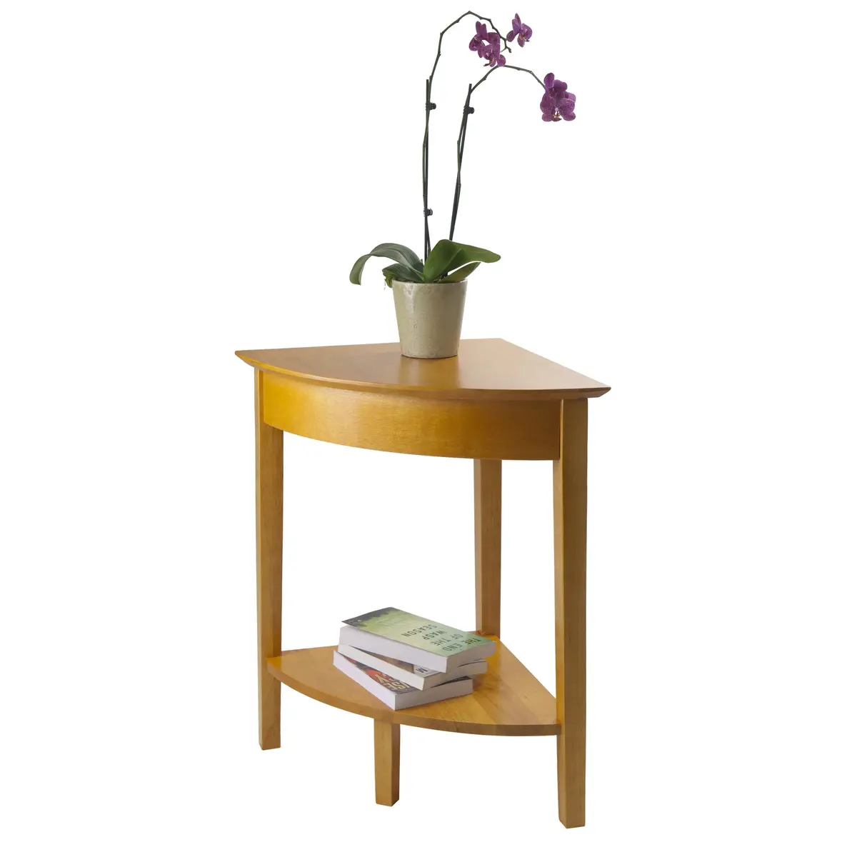 Winsome Studio Writing Desk with Drawers, Honey, 29" | Compact Home Office Table - view 5