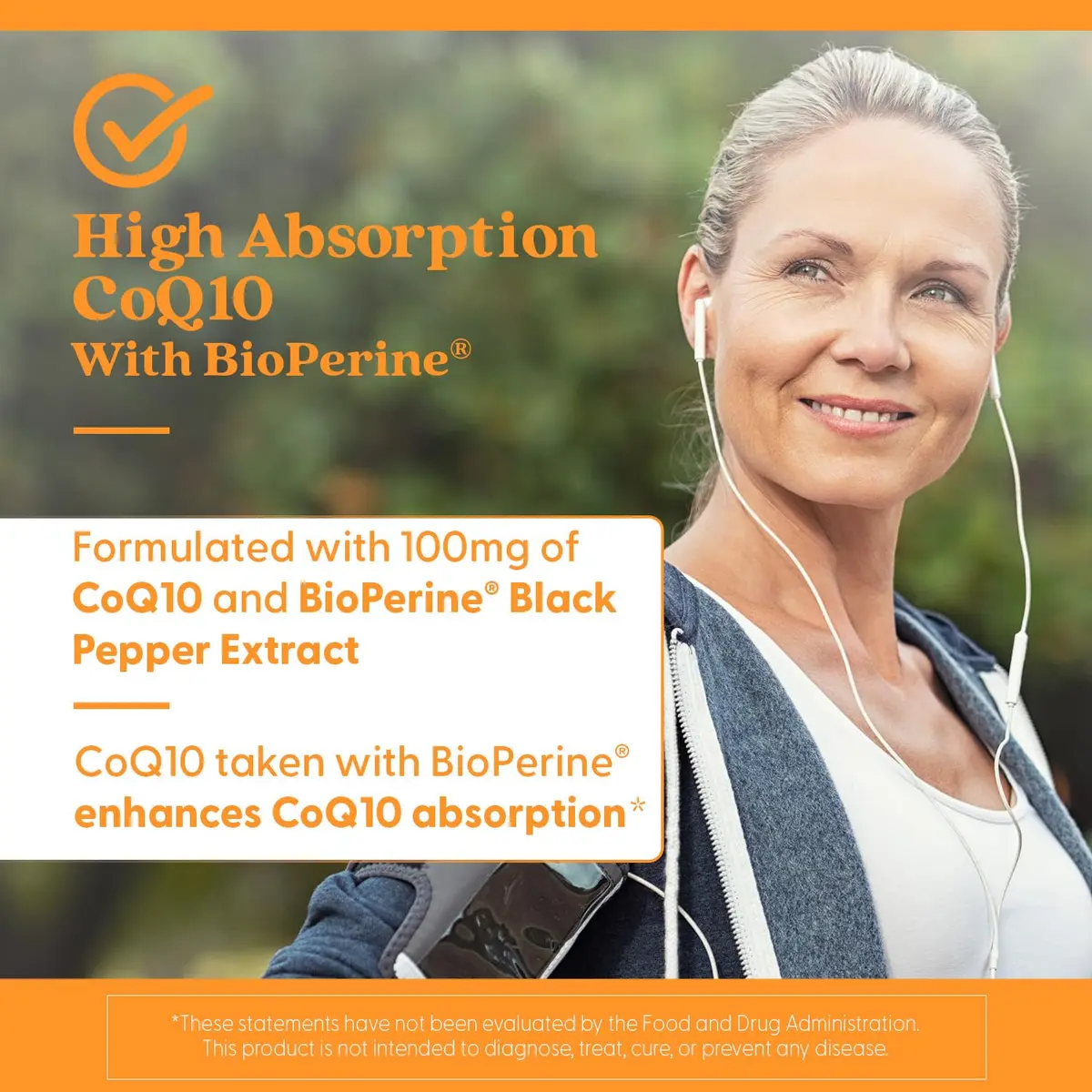 Doctor's Best High Absorption CoQ10 with BioPerine 100 mg 60 Veggie Caps | Cellular Energy & Heart Health Support - view 6