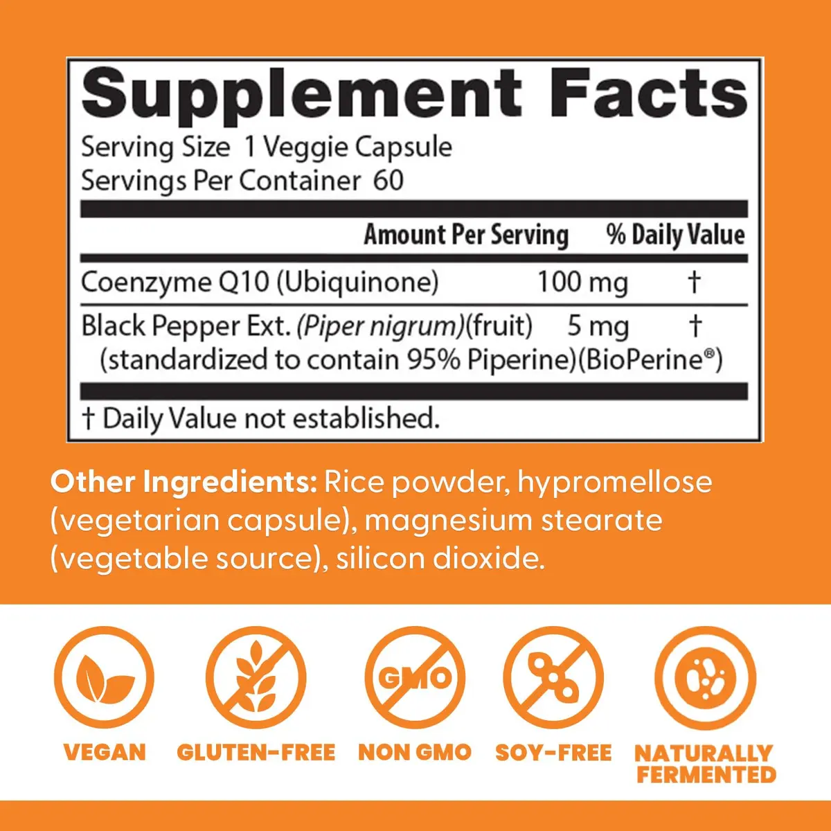 Doctor's Best High Absorption CoQ10 with BioPerine 100 mg 60 Veggie Caps | Cellular Energy & Heart Health Support - view 3