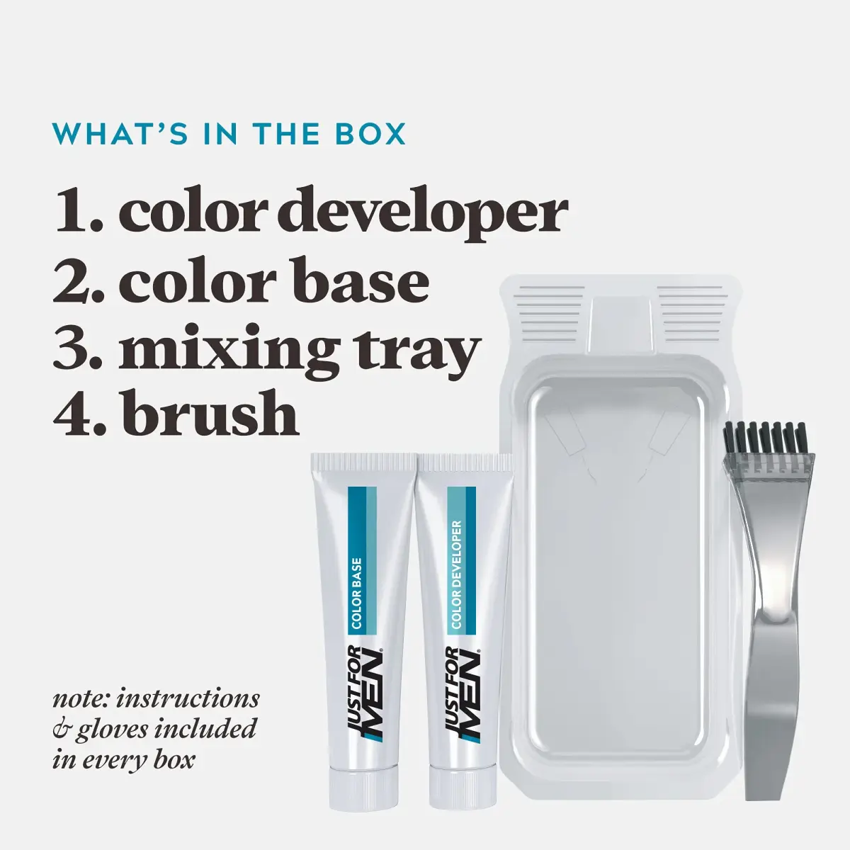 Just For Men Mustache & Beard Real Black M-55 (3-Pack) | Ammonia-Free Facial Hair Color - view 3
