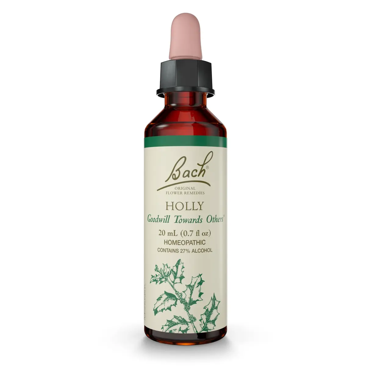 Bach Flower Remedies Holly 20ml | Emotional Balance & Goodwill (120 chars) - main product image