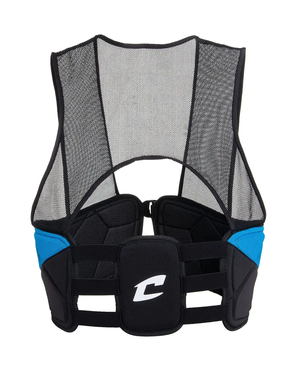 Champro Air Tech 3 Adult Rib Vest (Black, Small) | Impact Protection Gear for Football - view 3