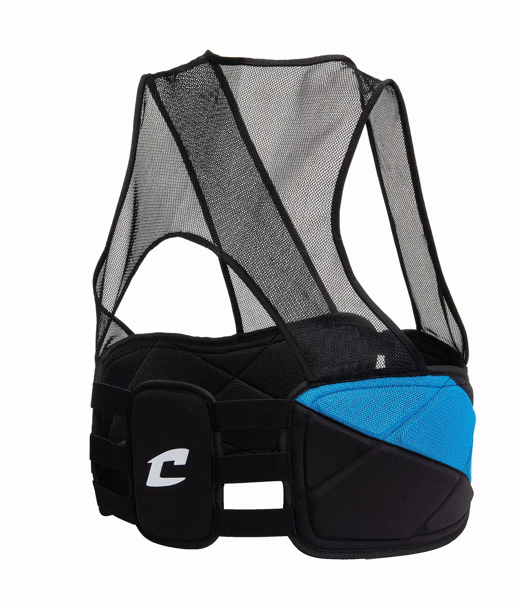 Champro Air Tech 3 Adult Rib Vest (Black, Small) | Impact Protection Gear for Football - view 4