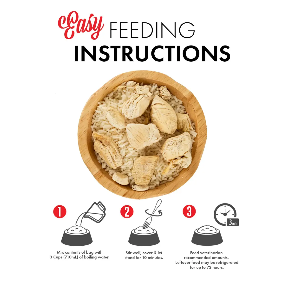 Grandma Lucy's Chicken & White Rice Freeze-Dried Dog Food 7Oz | Simple, Gmo-Free & Grain-Free - view 3