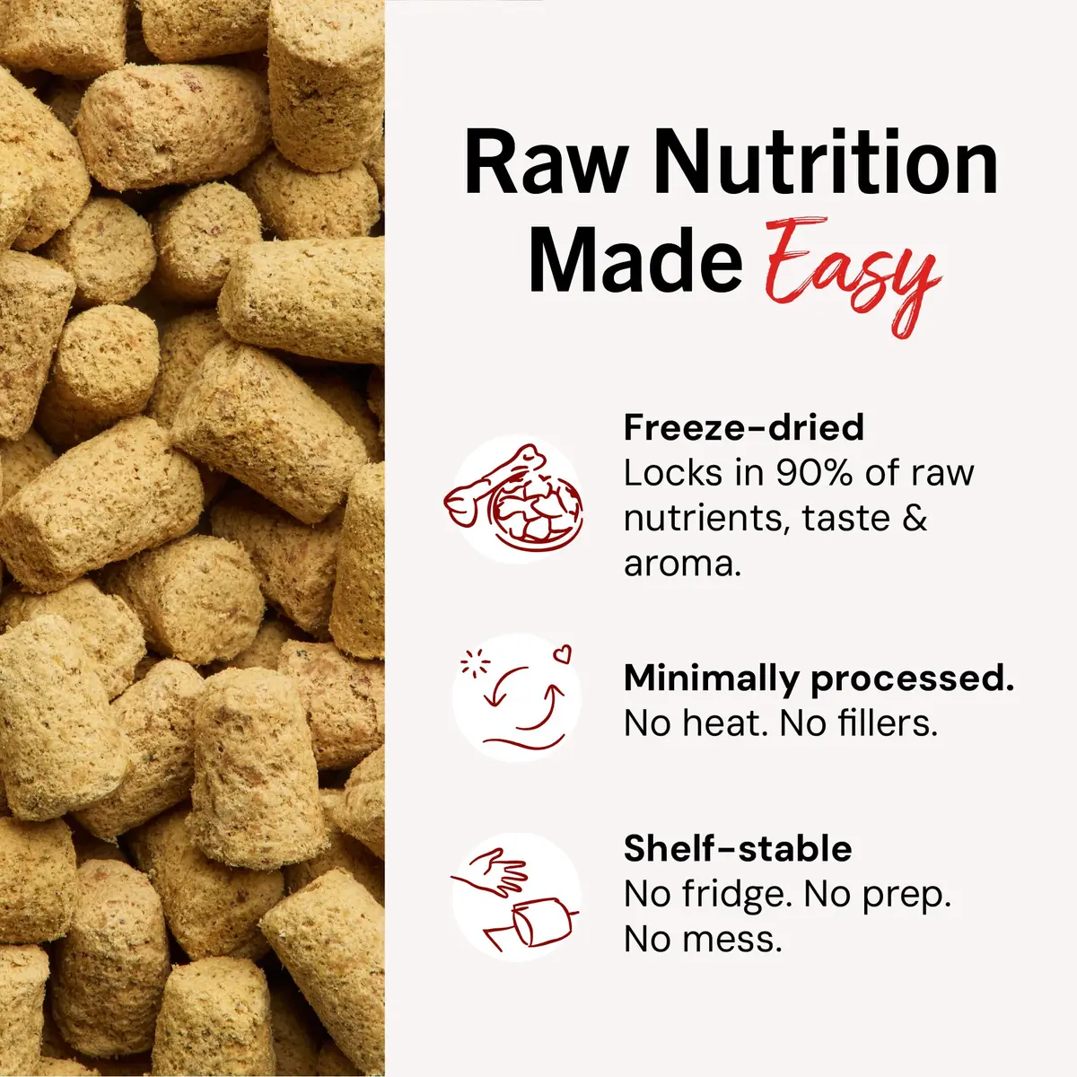 Stella & Chewy's Freeze-Dried Raw Duck Duck Goose Meal Mixers for Dogs 1.13 lb (512 g) | Picky Eater Food Topper & Mixer - view 6