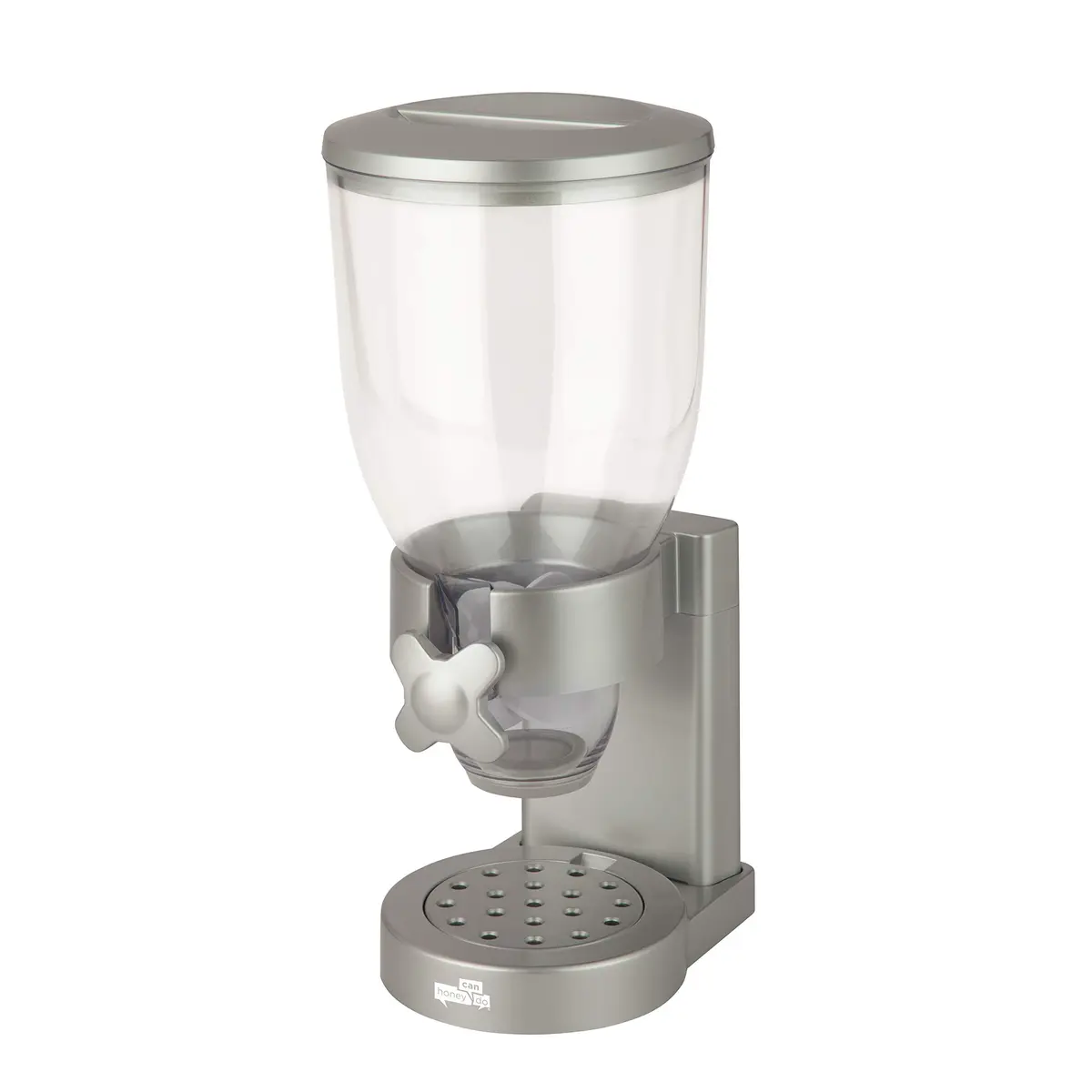 Honey-Can-Do Zevro Indispensable Single Dry Food Dispenser Silver 473ml (17.5 oz) | Portion Control for Cereal & Dry Foods - view 3
