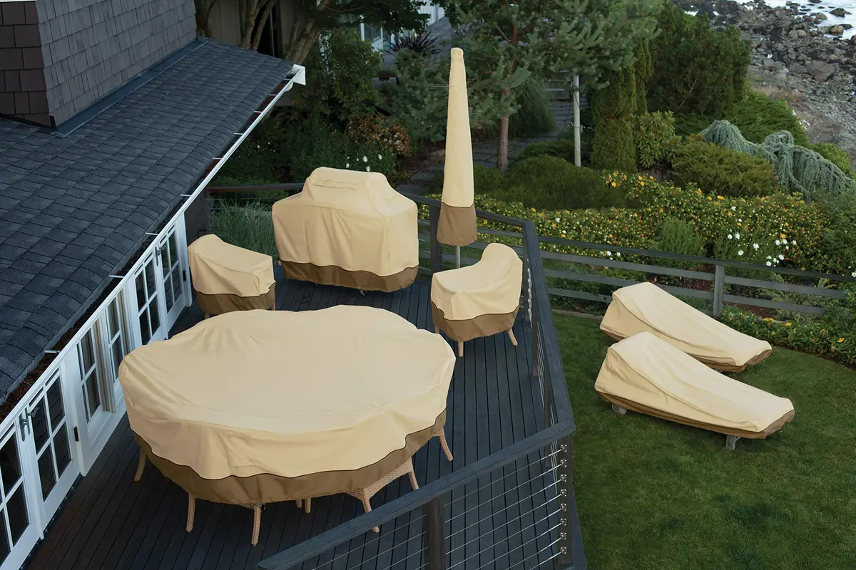 Classic Accessories Veranda Water-Resistant 72" BBQ Grill Cover | Heavy Duty Water-Resistant Fabric - view 8