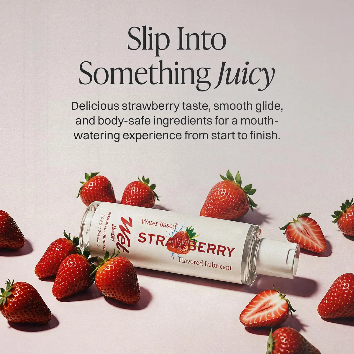Wet Sexy Strawberry Edible Lube 3 Fl Oz | Sweet Flavor for Intimate Moments - view 3