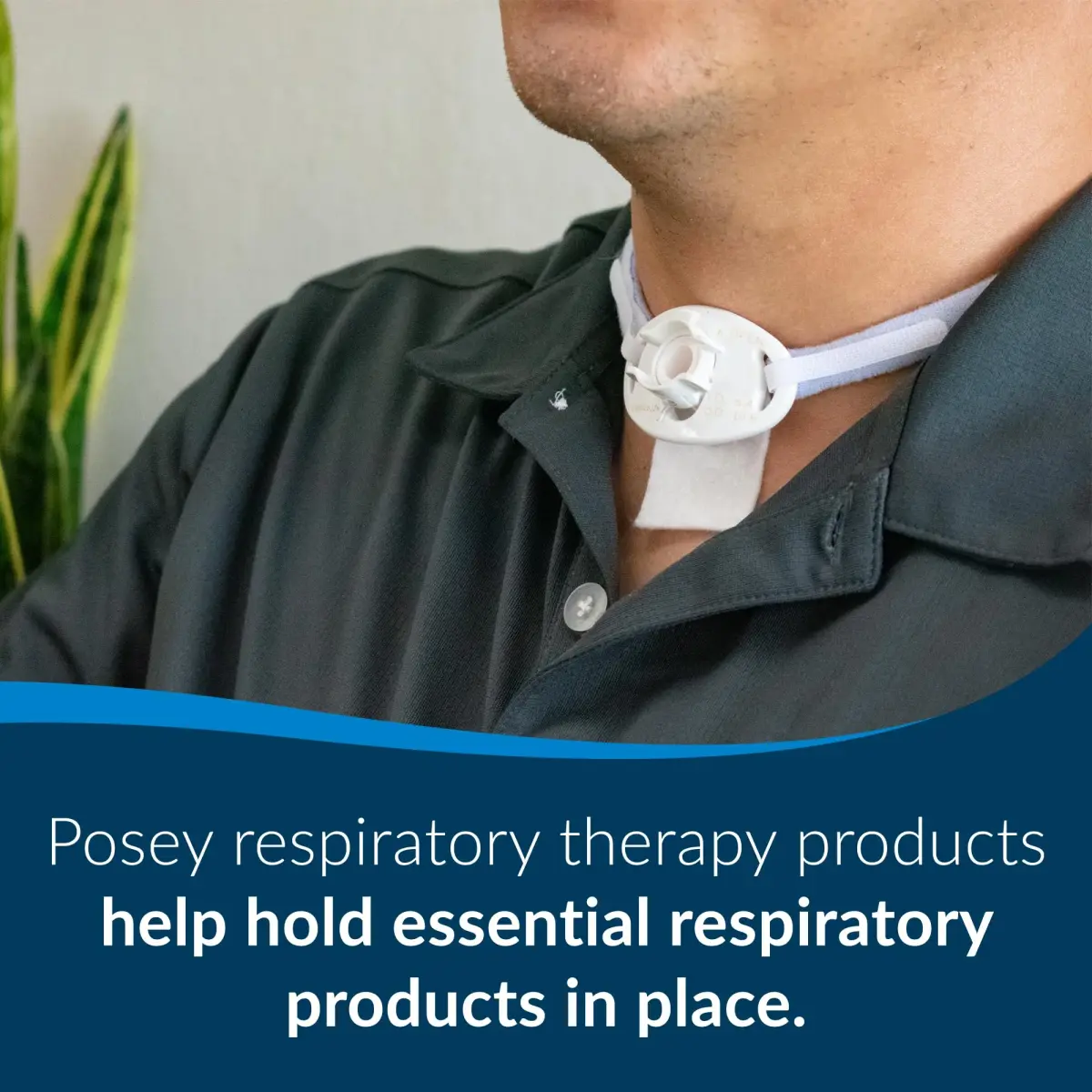 TIDI Posey Foam Trach Tie Large 60 cm (23") | Secures Tracheostomy Tube Comfortably - view 3