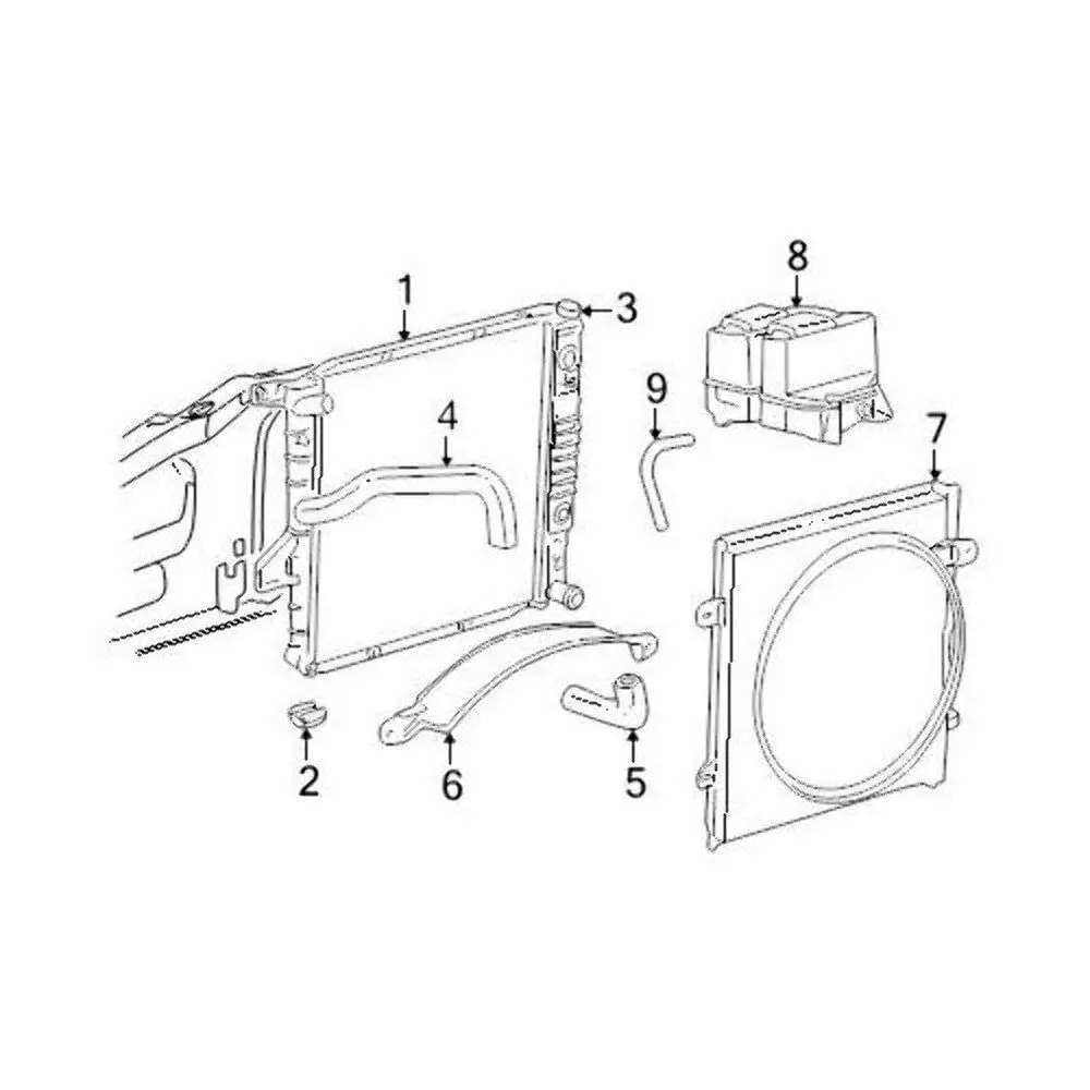 Ford F5TZ8124A Insulator/Radiator | Genuine OEM Replacement for Ford Vehicles - main product image