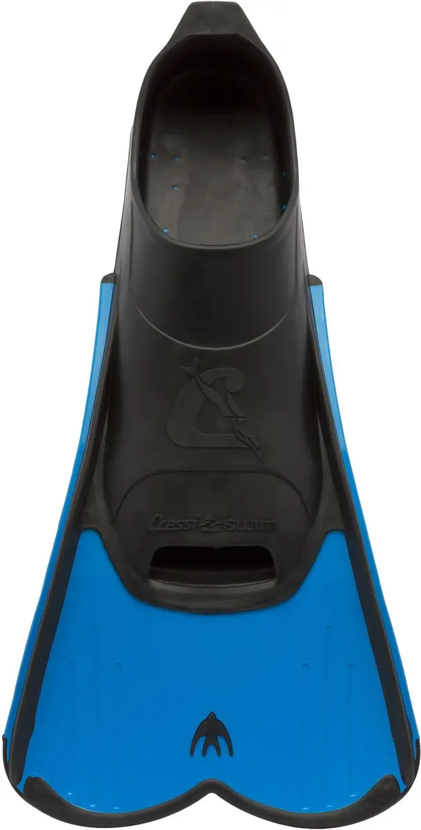 Cressi Light Short Full Foot Pocket Fins, Blue, 31/32 | Agile swim training fins for pool & snorkeling - view 2