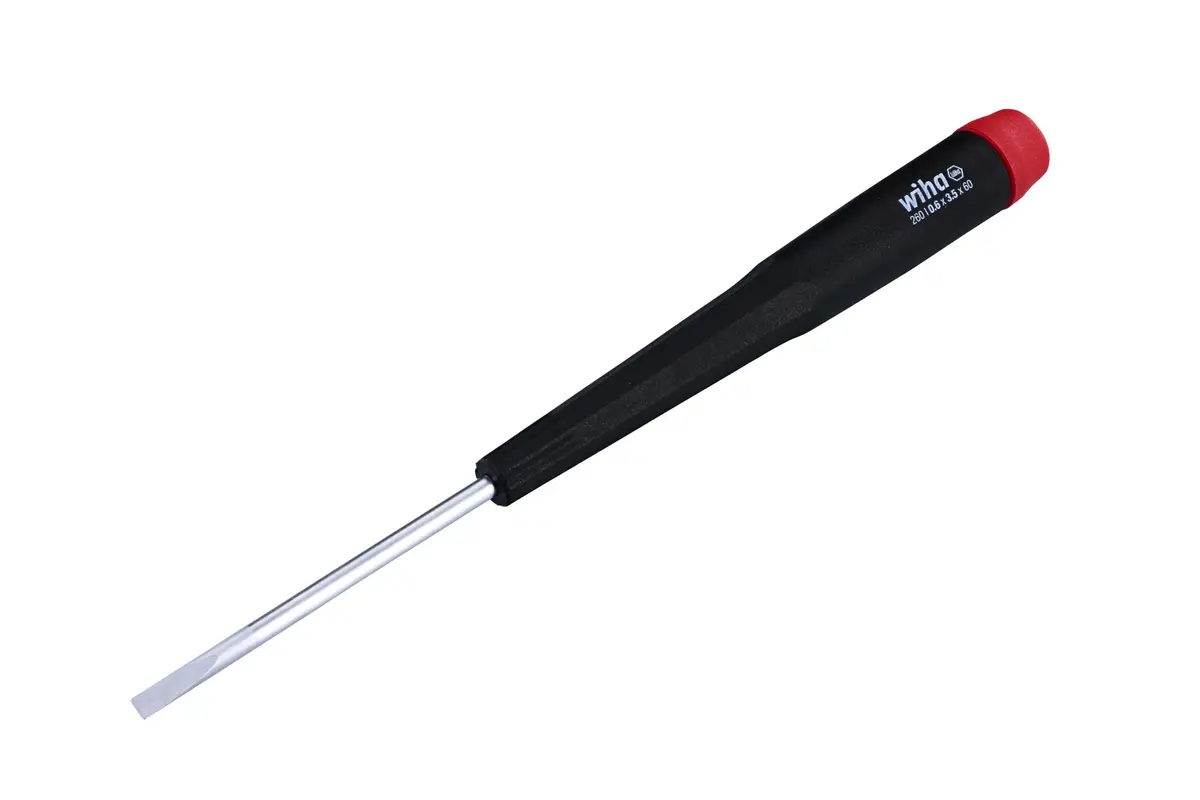 Wiha Slotted Screwdriver 3.5 x 60mm | Precision Chrome-Vanadium Steel Handle - main product image