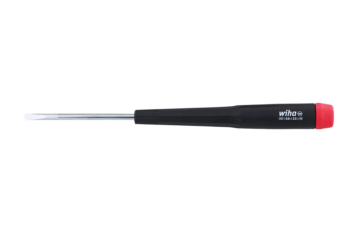 Wiha Slotted Screwdriver 3.5 x 60mm | Precision Chrome-Vanadium Steel Handle - view 3