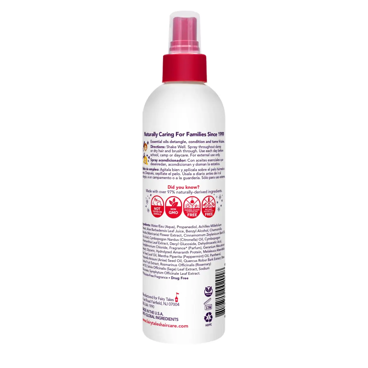 Fairy Tales Rosemary Repel Daily Kids Conditioning Spray 237ml (8 fl oz) | Gentle Lice Defense - view 2