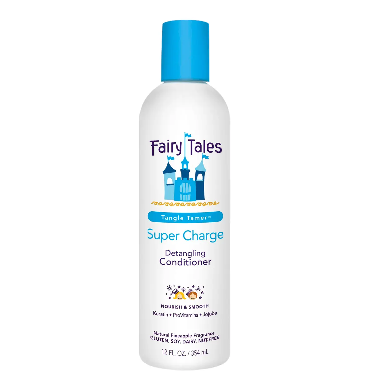Fairy Tales Tangle Tamer Super Charge - Detangling Conditioner for Kids - Paraben Free, Sulfate Free, Gluten Free, Nut Free - 12 oz | Nourishing, gentle detangler for unruly hair - main product image