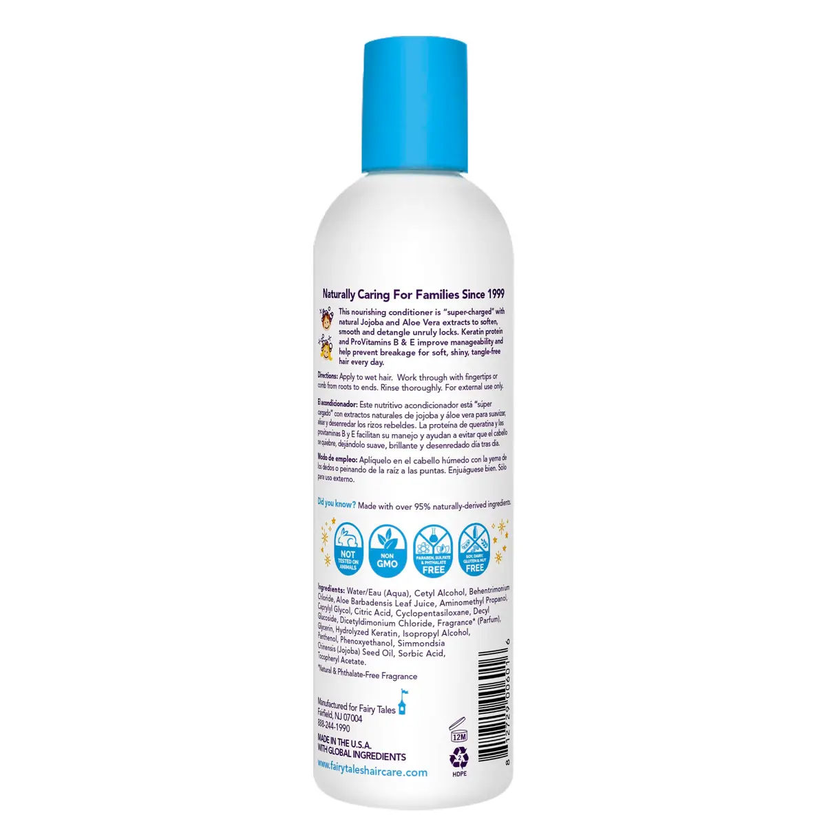 Fairy Tales Tangle Tamer Super Charge - Detangling Conditioner for Kids - Paraben Free, Sulfate Free, Gluten Free, Nut Free - 12 oz | Nourishing, gentle detangler for unruly hair - view 2