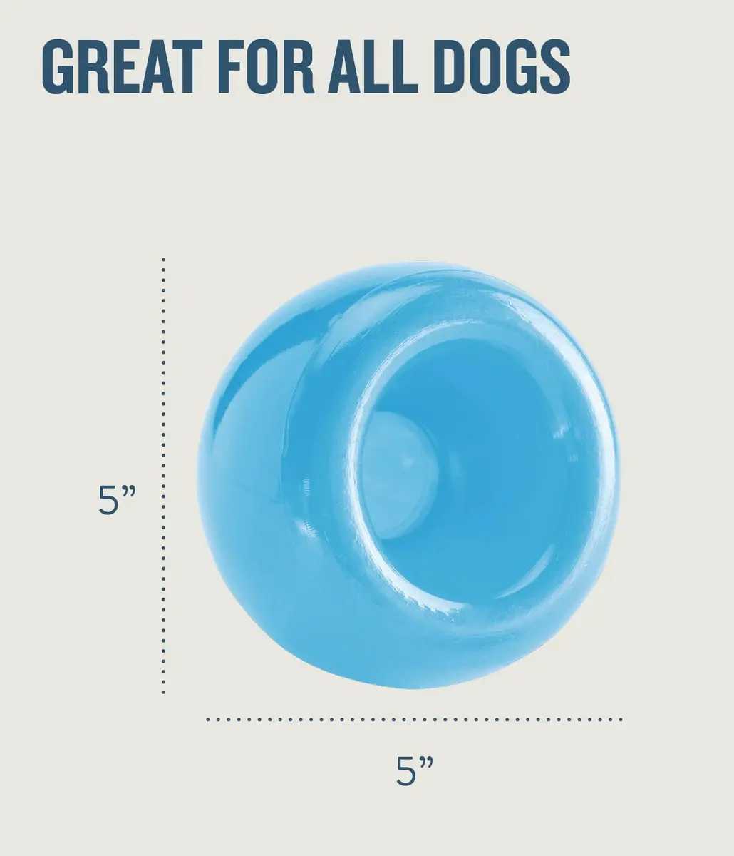 Outward Hound Snoop Interactive Treat Dispenser Dog Toy, Blue, 5" | Mental Stimulation & Slow Feeding - view 3
