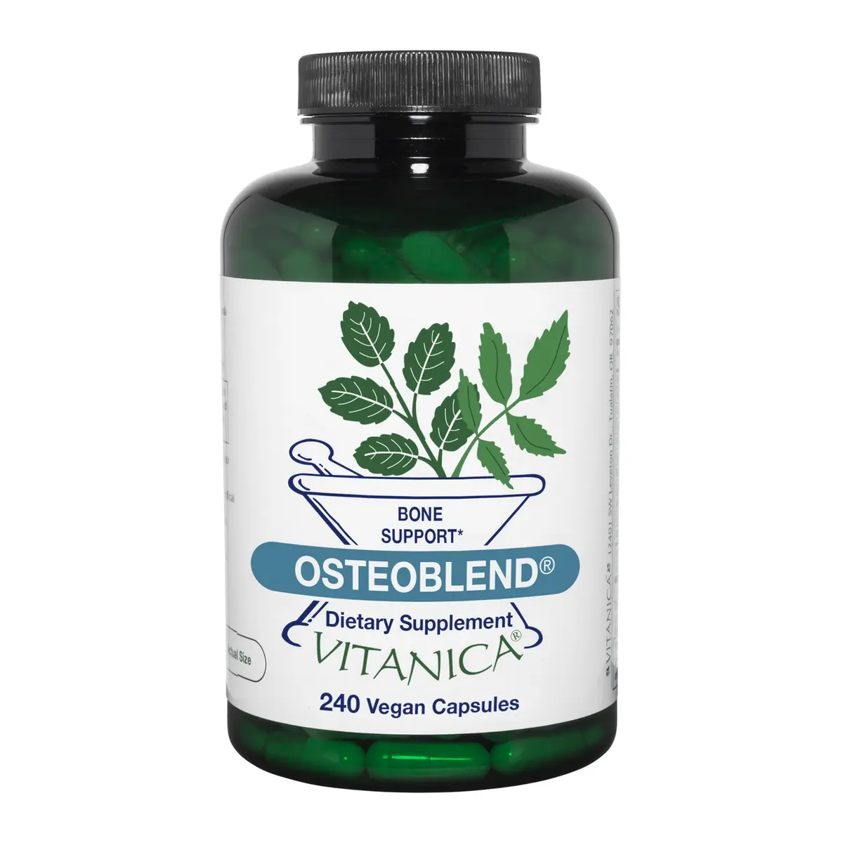 Vitanica OsteoBlend Bone Support Vegan 240 Capsules | Supports Bone Health & Density - main product image
