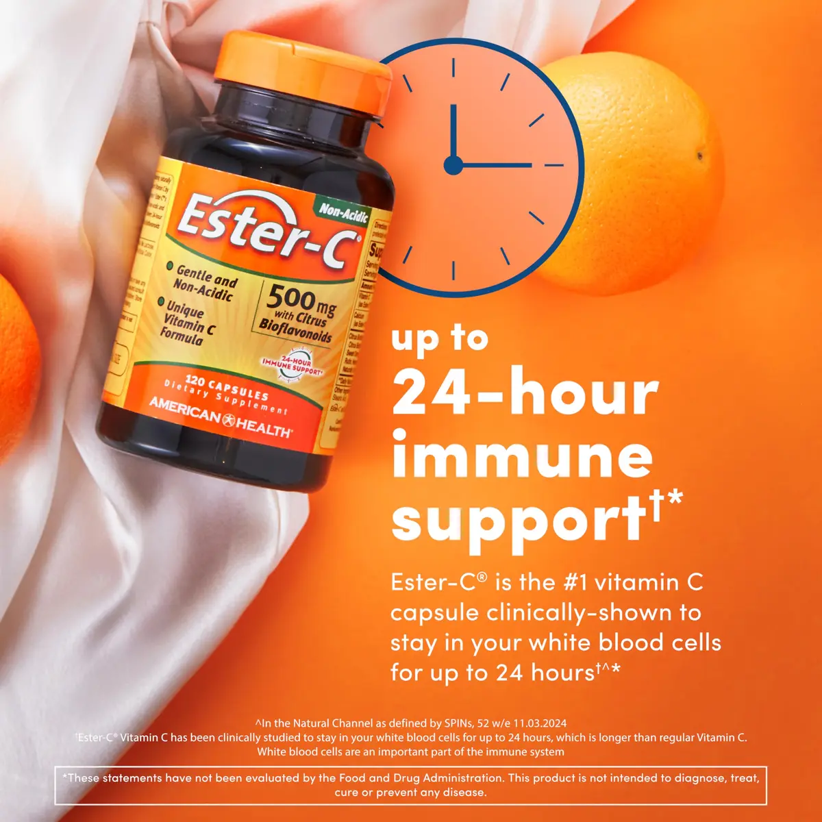 American Health Ester-C Citrus Bioflavonoids Capsules 500mg | Immune Support with USA Import Promise - view 2