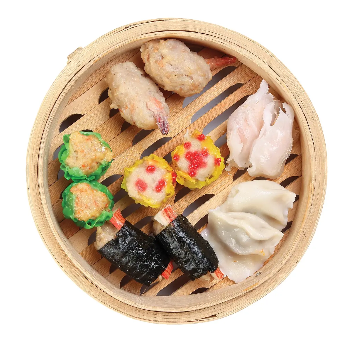 Helen's Asian Kitchen 10-Inch Natural Bamboo Food Steamer Basket with Lid | Traditional 2-Tier Steamer for Dumplings, Dim Sum, Veggies, Fish, Meat - view 7