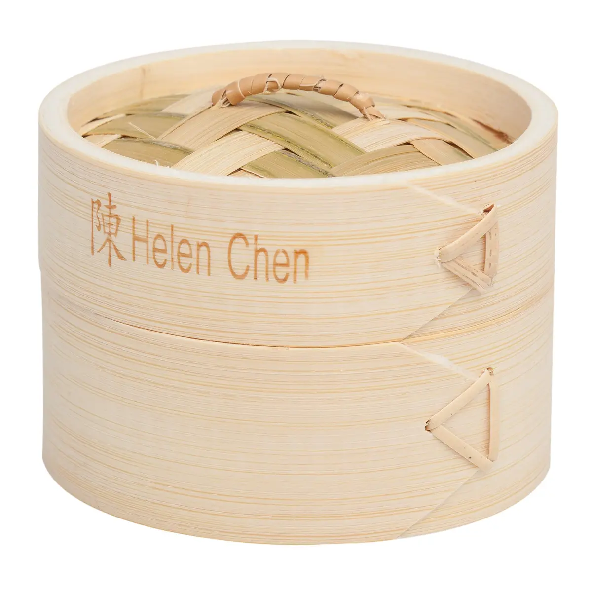 Helen's Asian Kitchen Bamboo Dim Sum Steamer Basket with Lid, 4 Inch (10 cm) 1-Tier | Authentic Asian Cooking - main product image