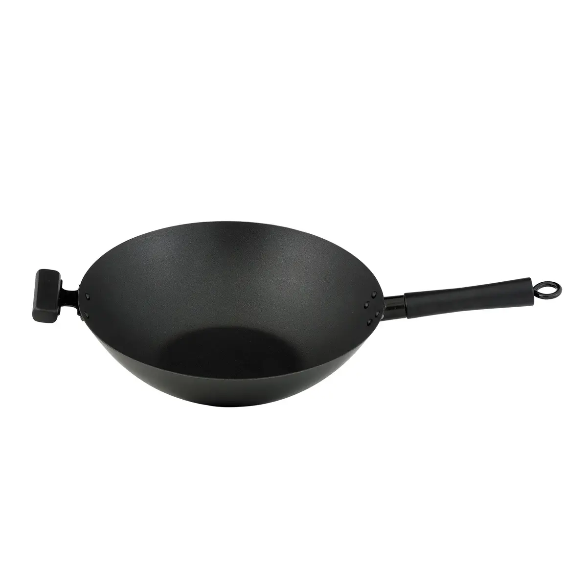 Helen's Asian Kitchen Premium Excalibur Non-Stick Wok, 14-Inch Flat Bottom | Traditional Asian Cooking Performance - main product image