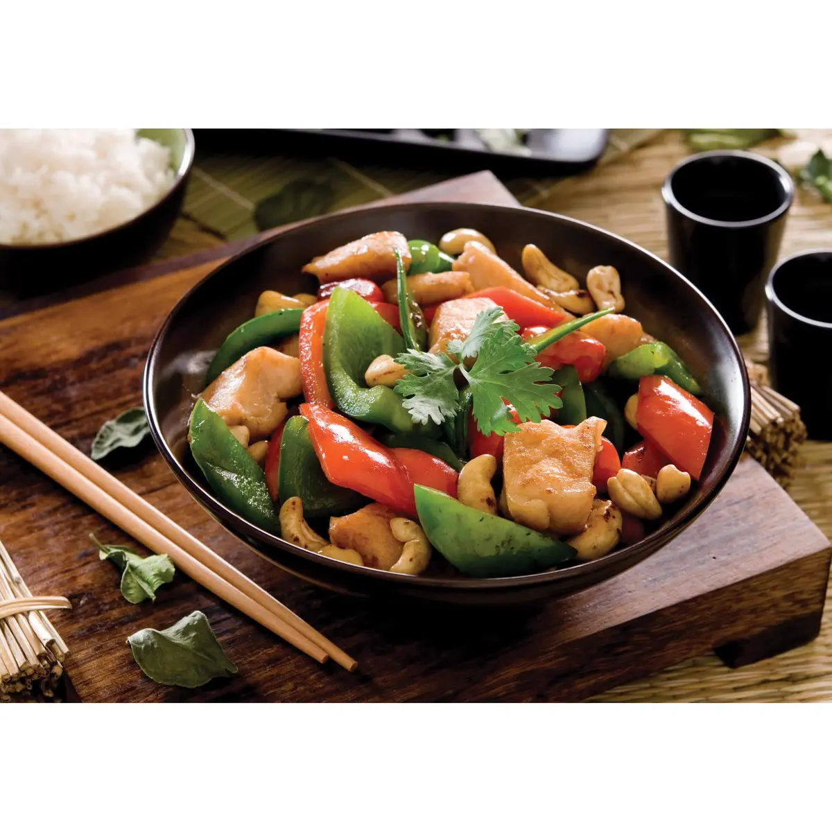 Helen's Asian Kitchen Premium Excalibur Non-Stick Wok, 14-Inch Flat Bottom | Traditional Asian Cooking Performance - view 7