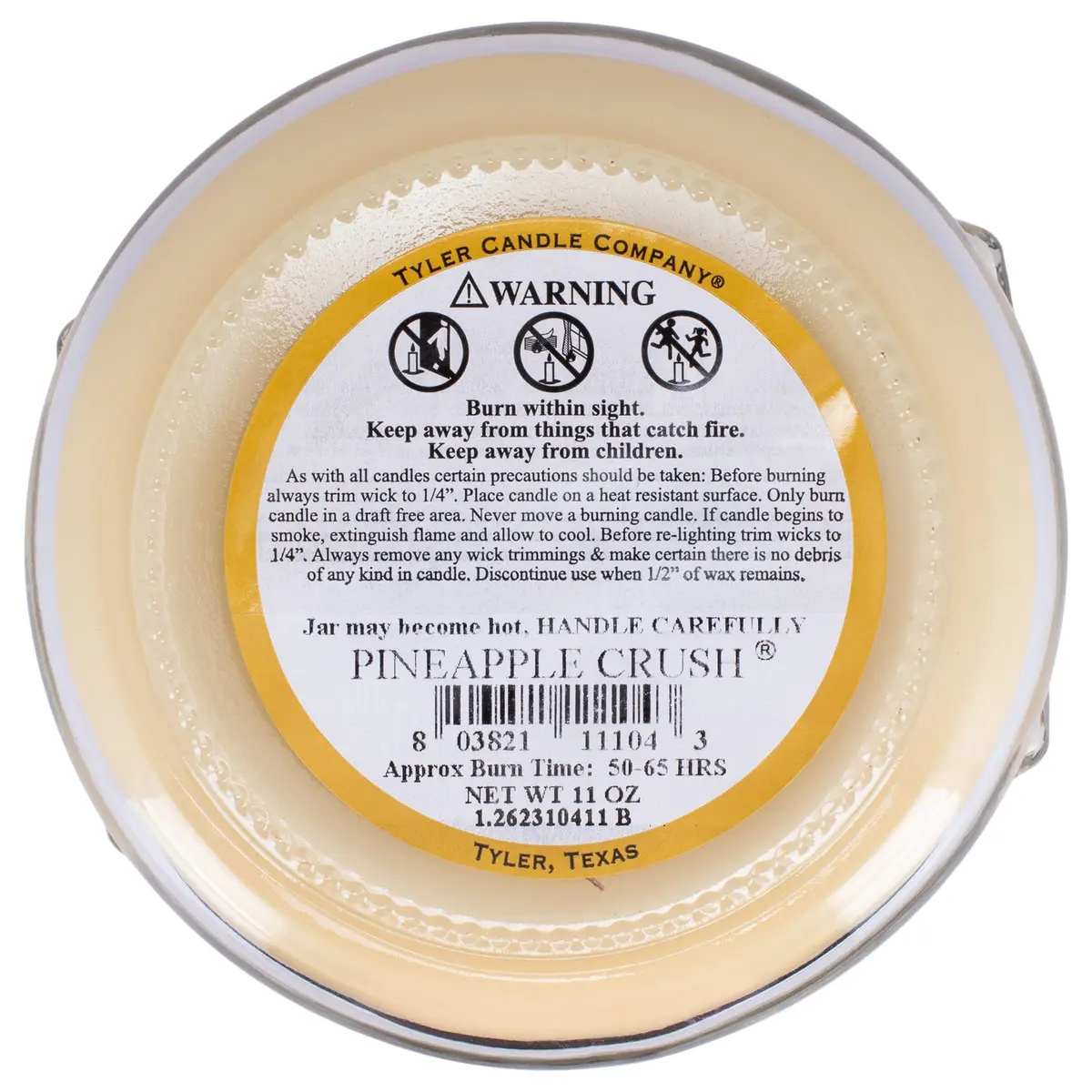 Tyler Candle Company 11 oz Scented Jar Candle | Floral & Fruity Aroma, 50-65 Hours Burn - view 4