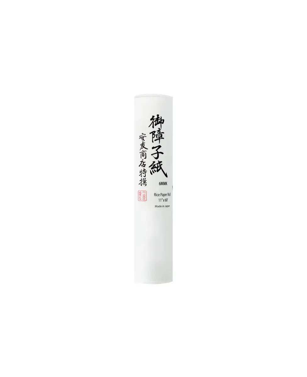 Yasutomo Rice Paper Roll 11" x 60' (27.94 cm x 18.29 m) | Acid-Free White Paper for Art & Drawing - main product image