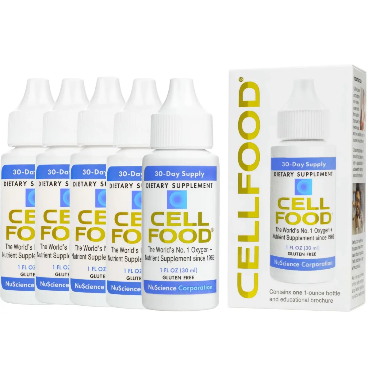 Cellfood Oxygen Boost Liquid Nutritional Supplement Gluten Free 150ml (5 Fl Oz) | World's #1 Selling Oxygen + Nutrient Supplement - main product image