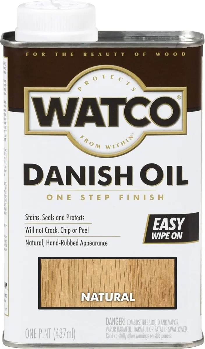 Watco Natural Danish Oil Wood Finish | Penetrates Deeply, Enhances Natural Grain, Easy Wipe-On Application - main product image