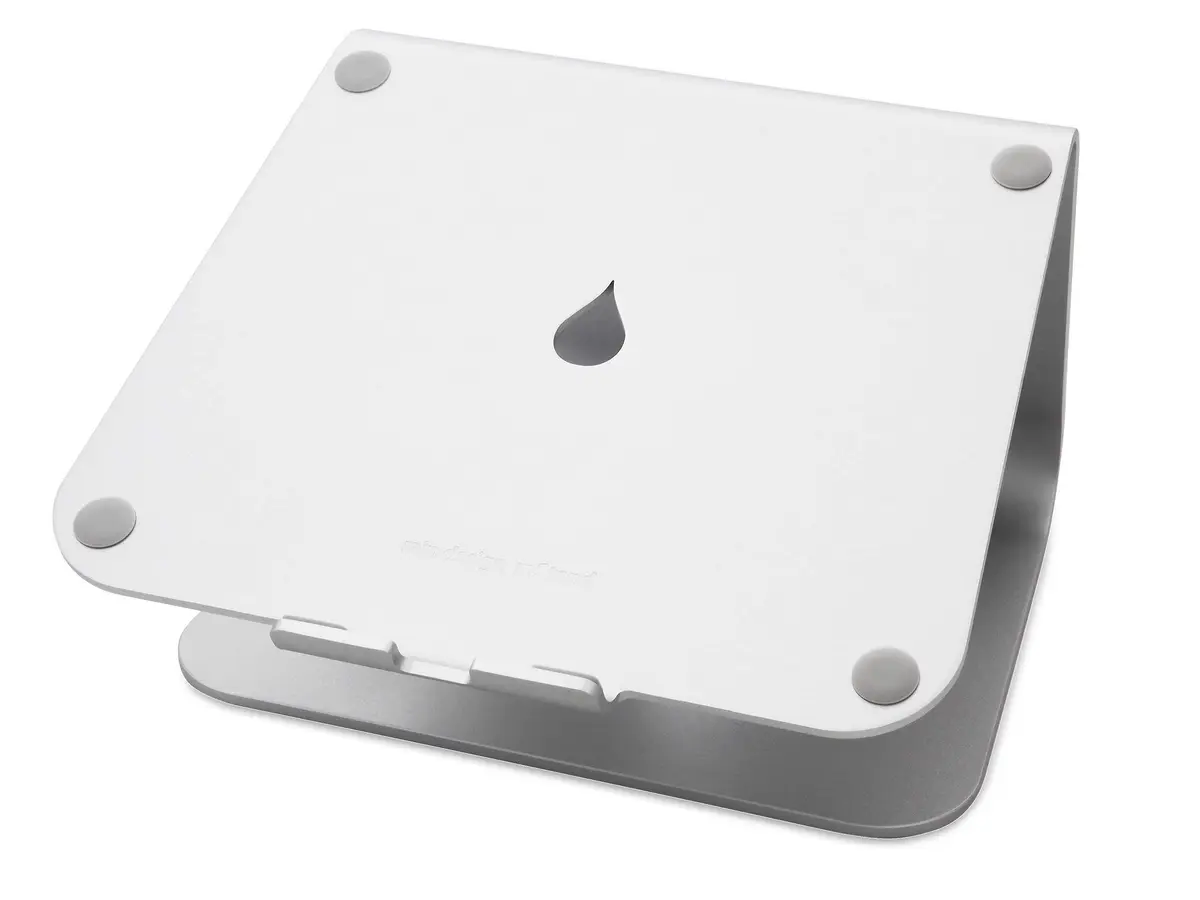 Rain Design mStand Laptop Stand (Silver, mStand) | Elevates Laptop Screen 5.9 Inches for Better Posture - main product image
