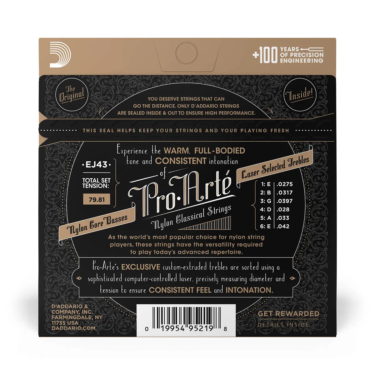 D'Addario Pro-Arte Nylon Classical Guitar Strings, Light Tension | Warm, Mellow Tone with Responsive Playability - view 2