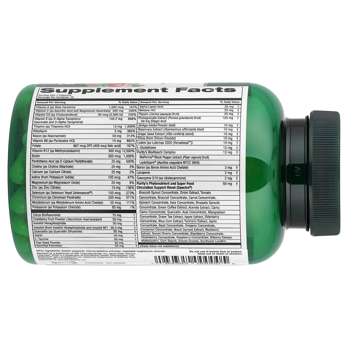 Purity Products Perfect Multi - Multivitamin Blend - 120 Capsules | Supports Immunity & Energy - view 2