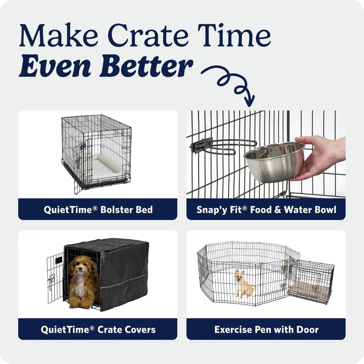 MidWest 24-Inch Single Door iCrate for Small Breeds 12-20 lbs | Secure & Foldable - view 8