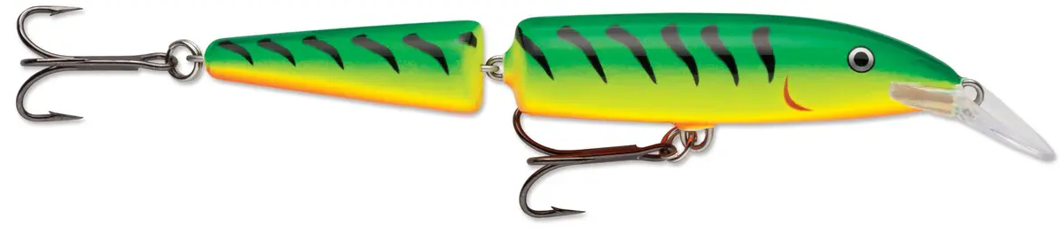 Rapala Jointed Minnow Lure 5-1/4" Firetiger | Wide Swimming Action for Bass Pike Walleye - main product image