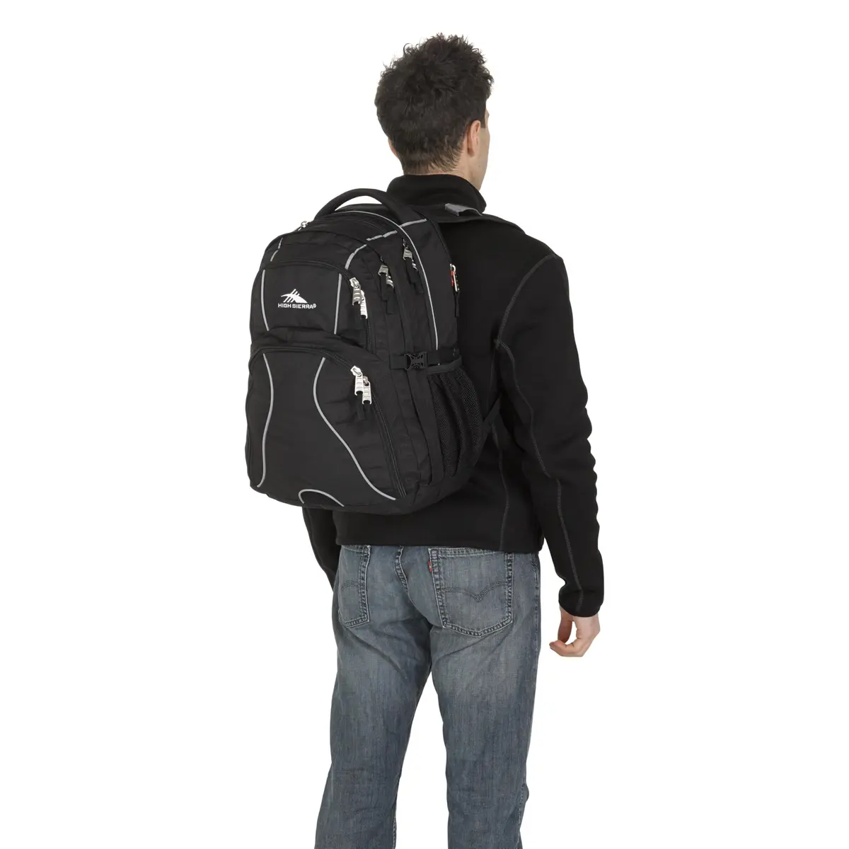 High Sierra Swerve Laptop Backpack, Black, 36.5L (19 x 13 x 7.75-Inch) - view 2
