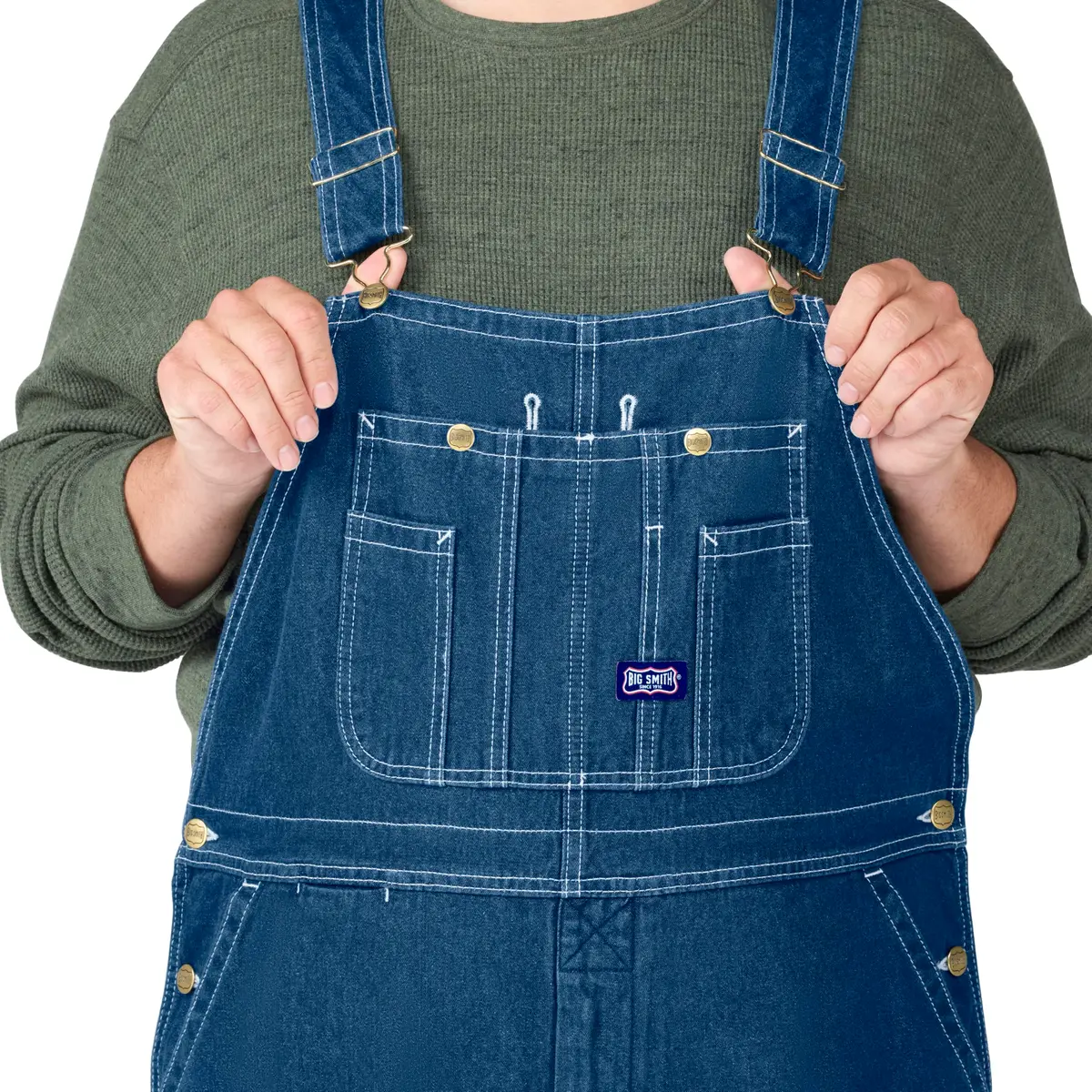 Liberty Big Smith Men's Stonewashed Bib Overall 36x32 | Durable Workwear for Men - view 3