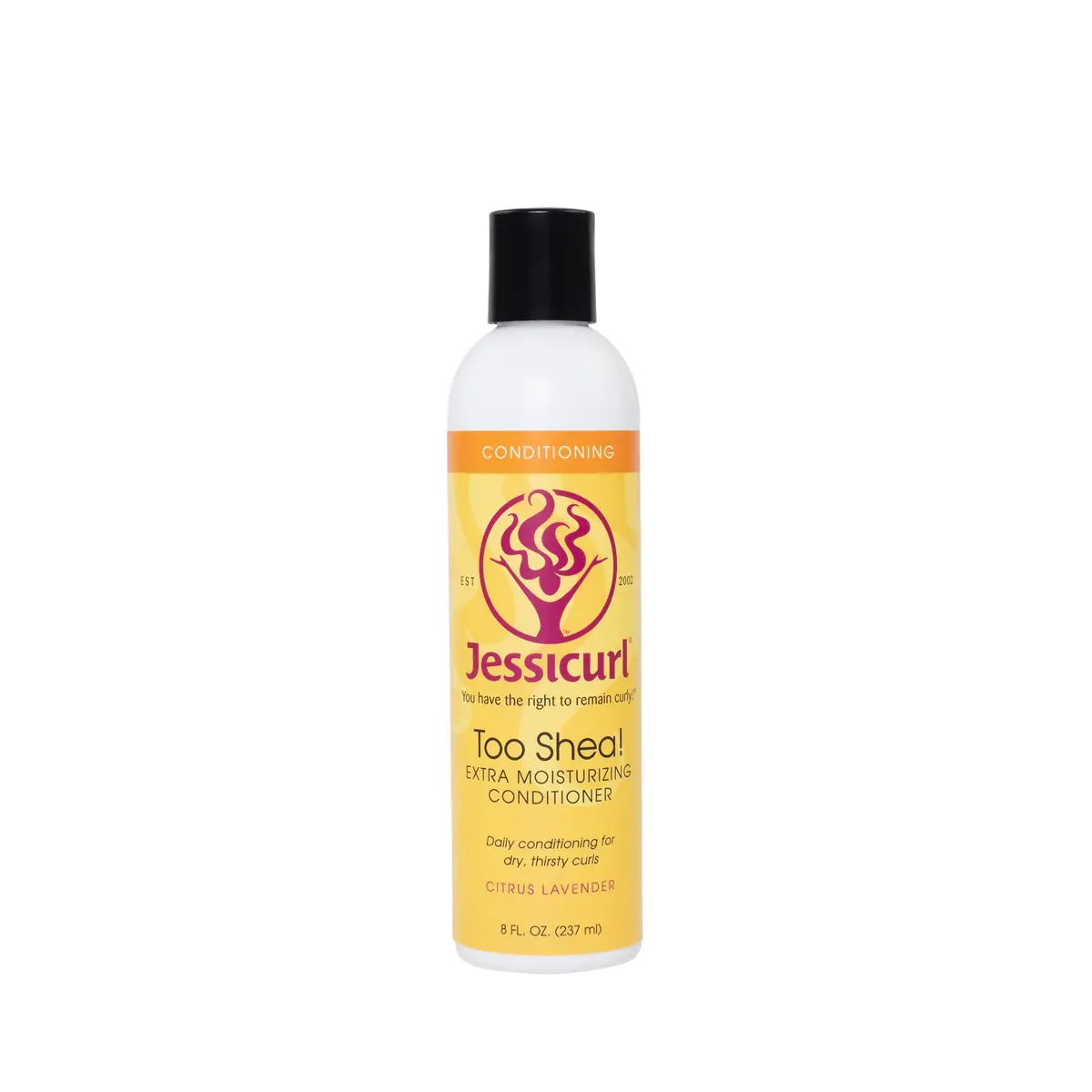 Jessicurl Too Shea! Extra Moisturizing Conditioner for Curly Hair, Citrus Lavender, 8 Fl Oz | Deep Moisture & Anti Frizz - main product image