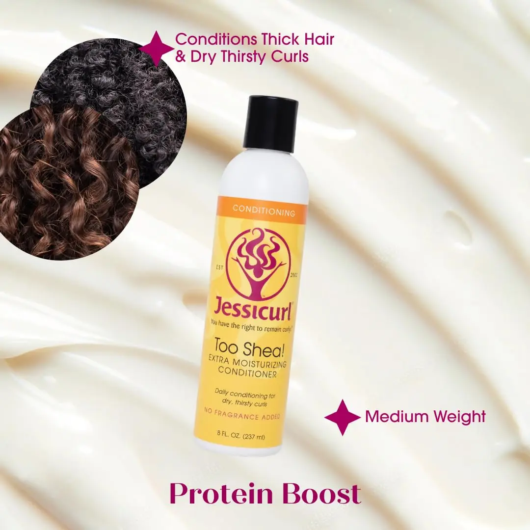 Jessicurl Too Shea! Extra Moisturizing Conditioner for Curly Hair, Citrus Lavender, 8 Fl Oz | Deep Moisture & Anti Frizz - view 3