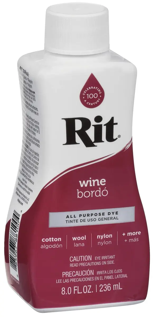 Rit All-Purpose Liquid Fabric Dye - Vibrant Wine Colour (8 Fl Oz) - view 2