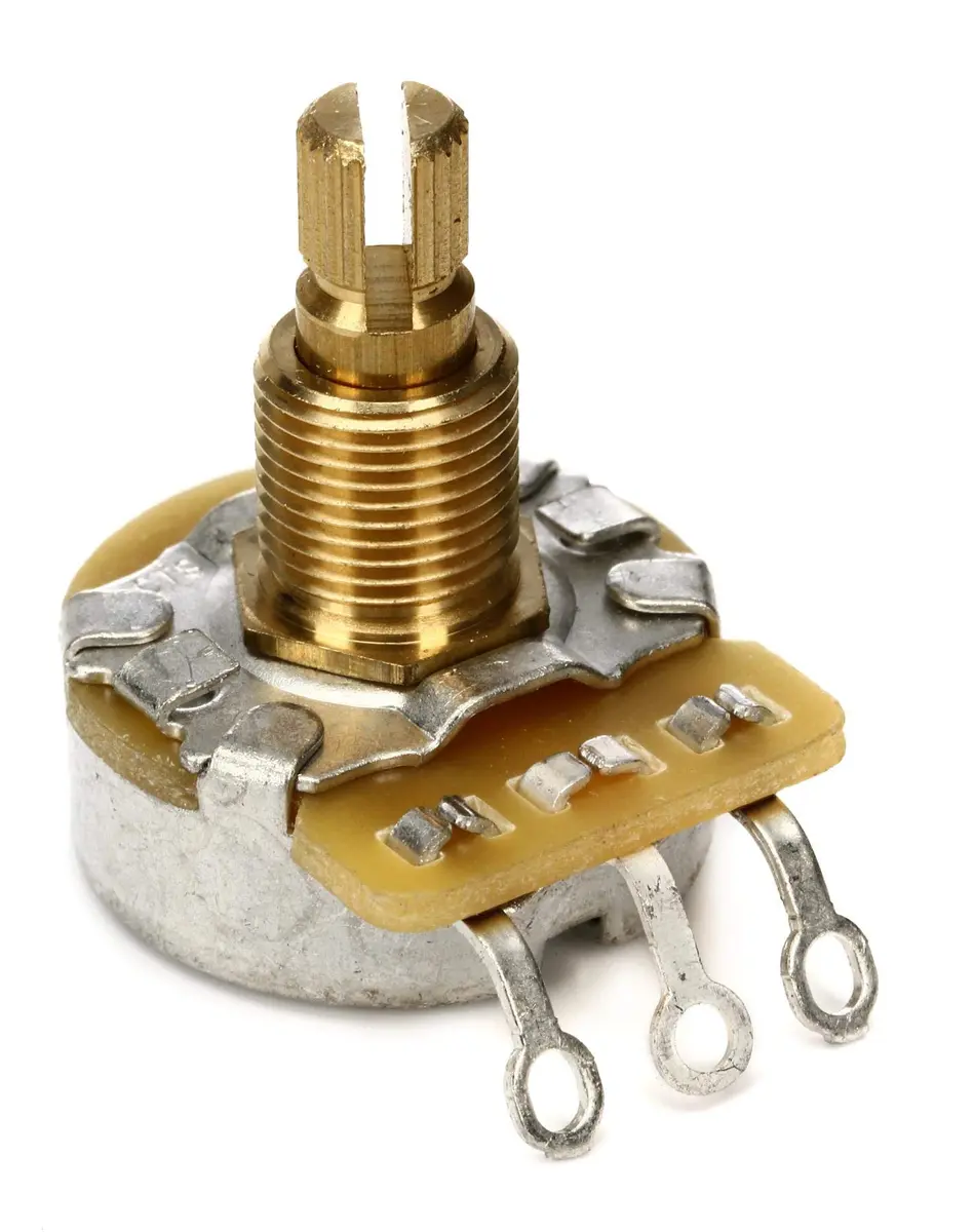Fender 500K Split Shaft Volume/Tone Potentiometer with Capacitor & Hardware | For Electric Guitars - main product image