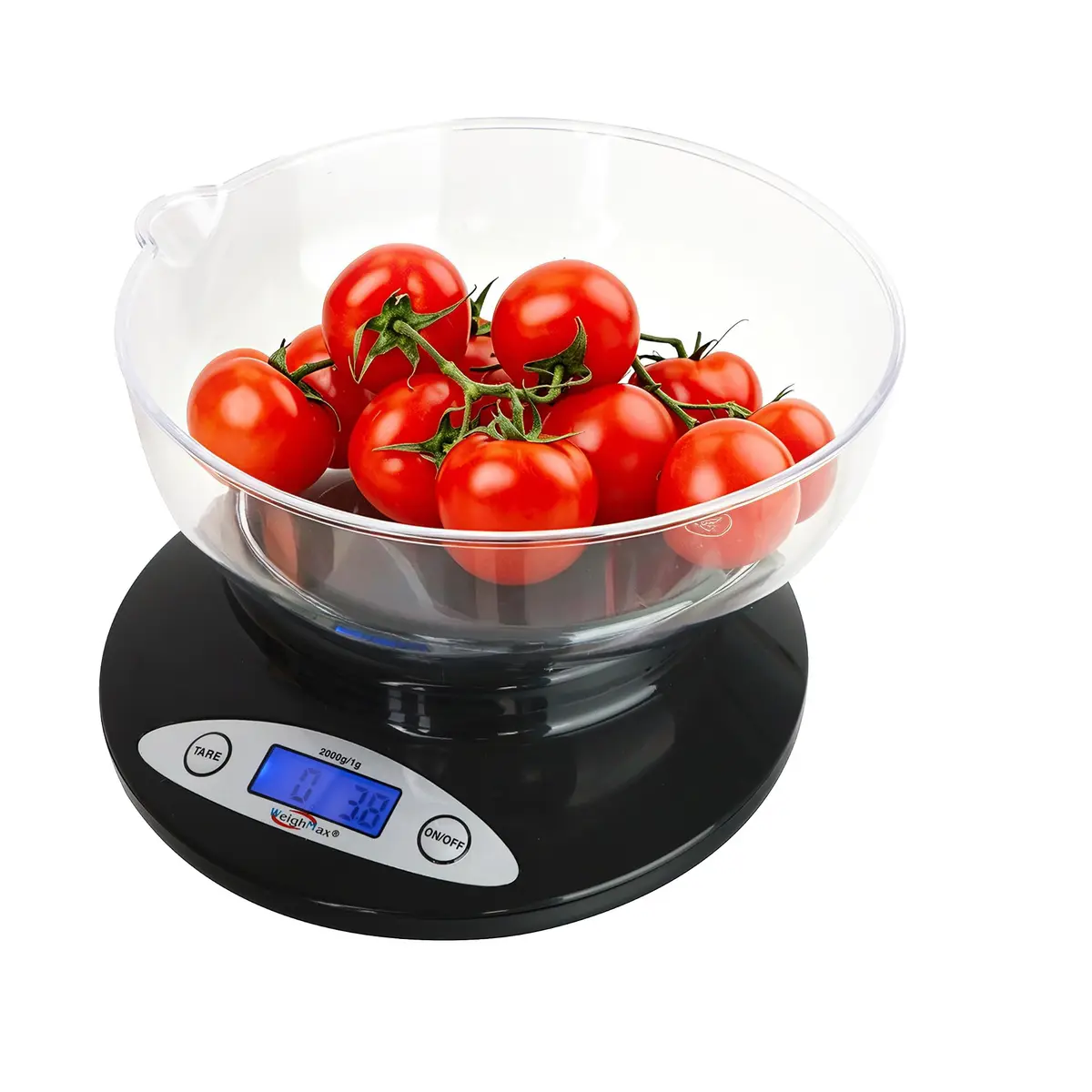 Weighmax Electronic Kitchen Scale - Weighmax 2810-2KG black | Precise 1g/0.1oz Weighing for Home & Kitchen - main product image