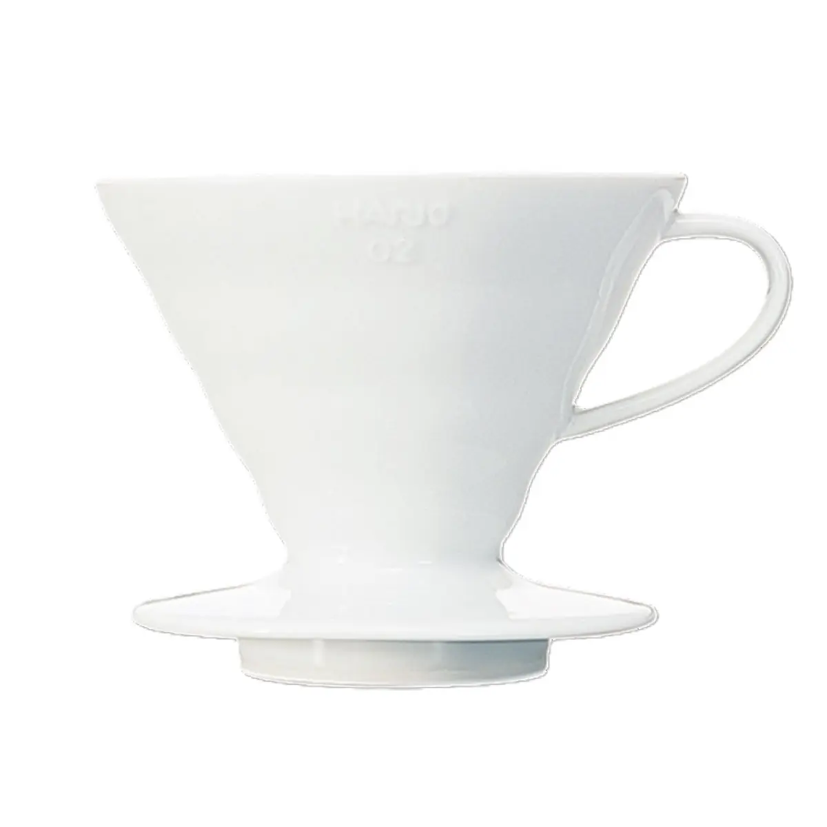HARIO V60 Dripper Ceram 01 White | Cone Pour-Over Coffee Maker with Ceramic Body - main product image