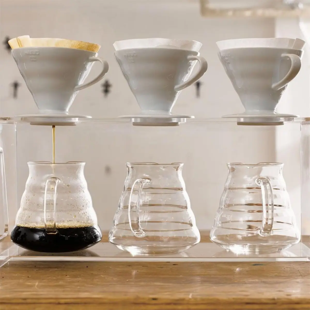 HARIO V60 Dripper Ceram 01 White | Cone Pour-Over Coffee Maker with Ceramic Body - view 5