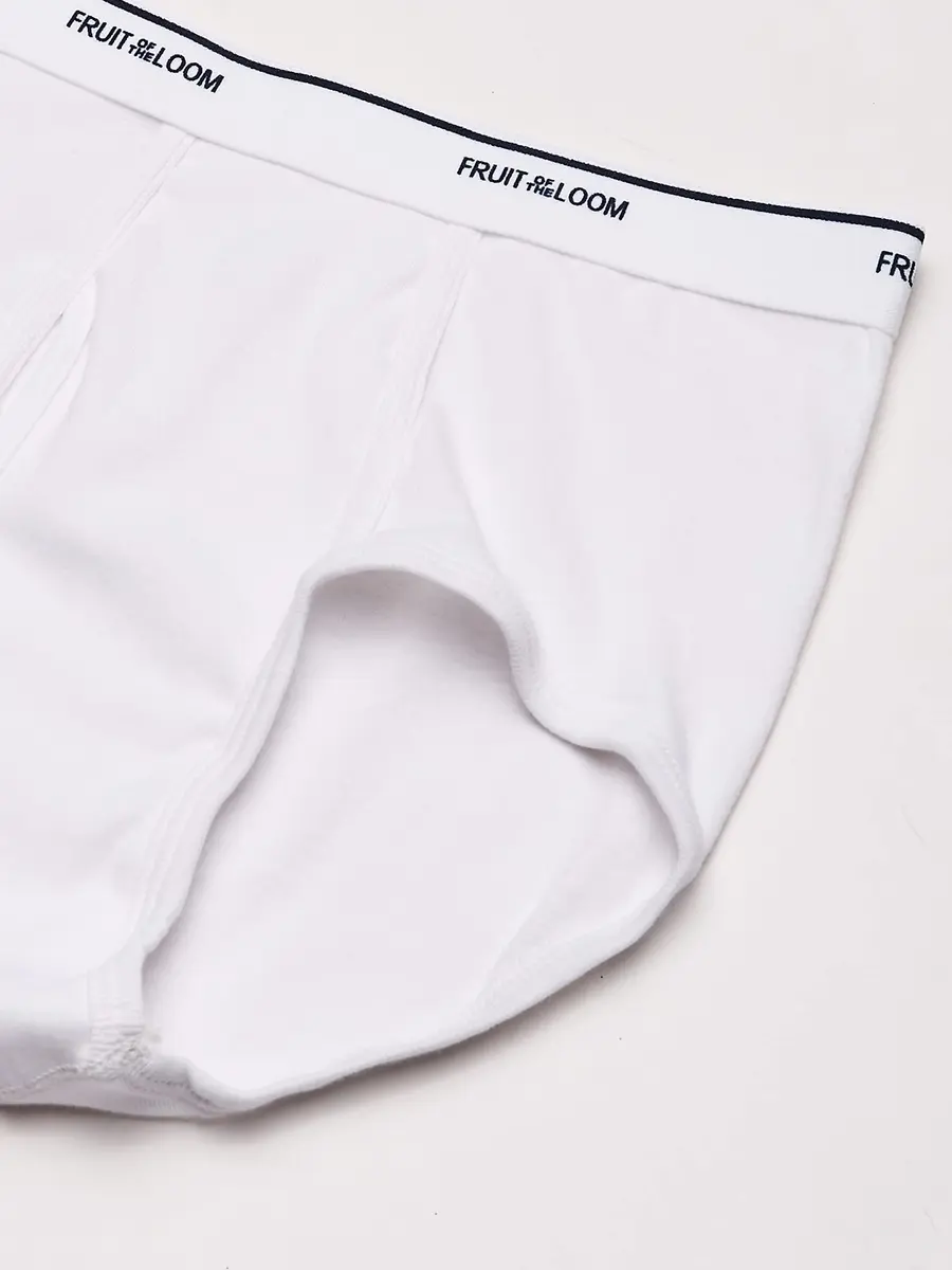 Fruit of the Loom Men's Brief 3 Pack | Full Coverage, Moisture Wicking & Odor Control, Tag Free, White, Medium - view 4